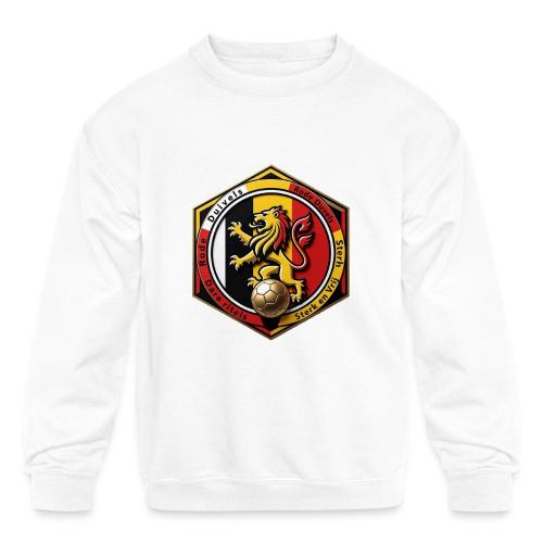 Belgium Lion Valor T-Shirt, Belgian Pride Gift - Kids' Crewneck Sweatshirt
