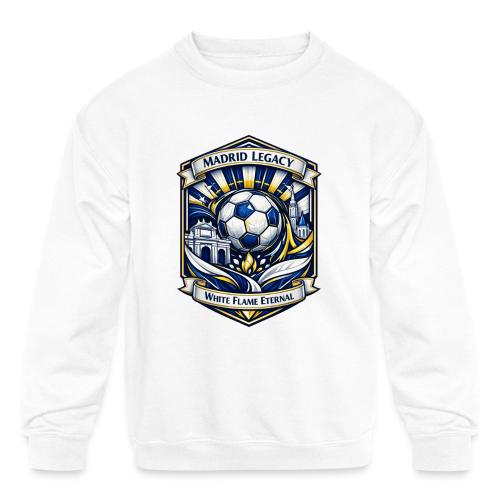 Madrid White Legacy T Shirt, Madrid Fan Gift - Kids' Crewneck Sweatshirt