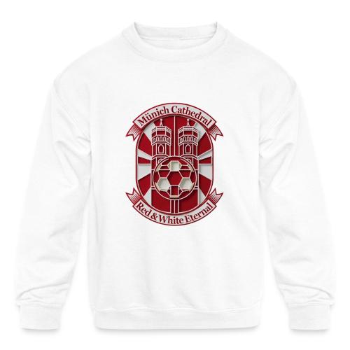 Munich Cathedral T Shirt, German Football Fan Gift - Kids' Crewneck Sweatshirt