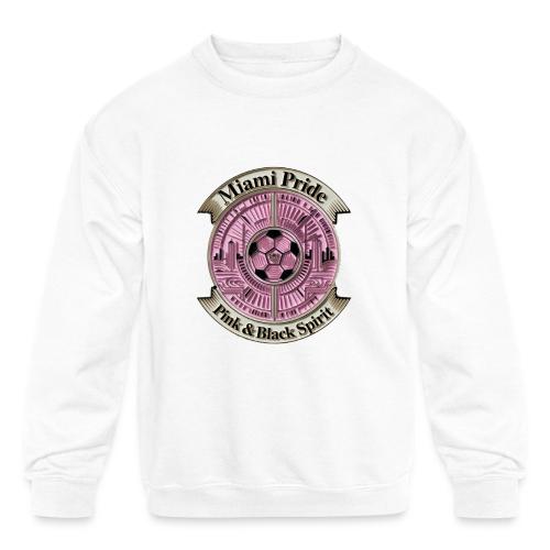 Miami Pride T Shirt, Soccer City Pride Gift - Kids' Crewneck Sweatshirt