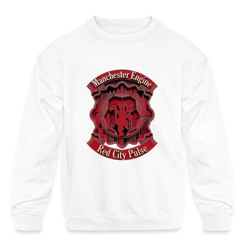 Red Manchester T Shirt, Red Soccer City Pride Gift - Kids' Crewneck Sweatshirt