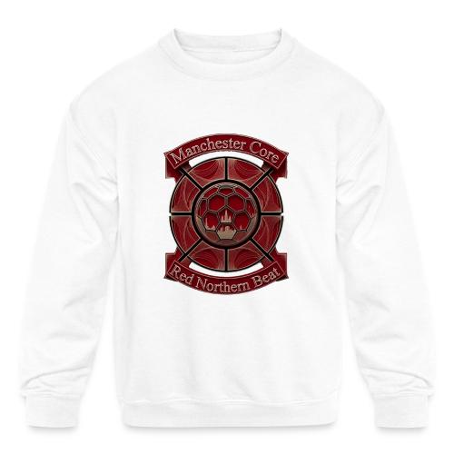 Manchester Is Red T Shirt, Soccer City Pride Gift - Kids' Crewneck Sweatshirt
