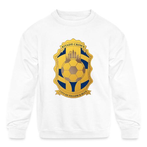 Riyadh Crown T Shirt, Modern Desert Pride Gift - Kids' Crewneck Sweatshirt