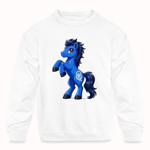 My first blucifer - Kids' Crewneck Sweatshirt