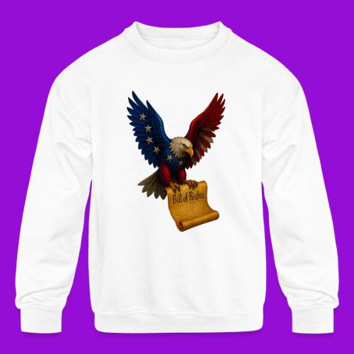 Bill of Rights Bald Eagle - Kids' Crewneck Sweatshirt