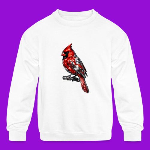 Silver Cardinal - Kids' Crewneck Sweatshirt