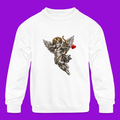 Metallic Cupid - Kids' Crewneck Sweatshirt