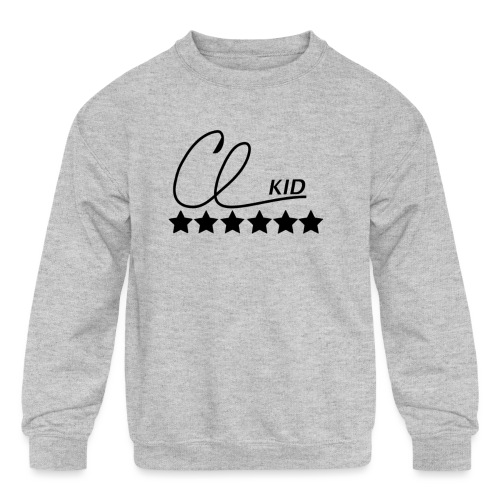 CL KID Logo (Black) - Kids' Crewneck Sweatshirt