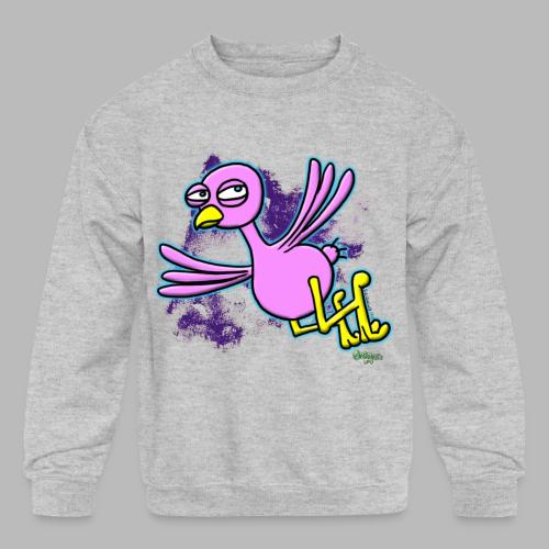 Ongher's UFO P-Bird - Kids' Crewneck Sweatshirt