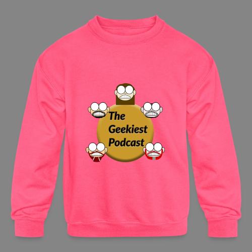 The Geekiest Podcast Logo - Kids' Crewneck Sweatshirt