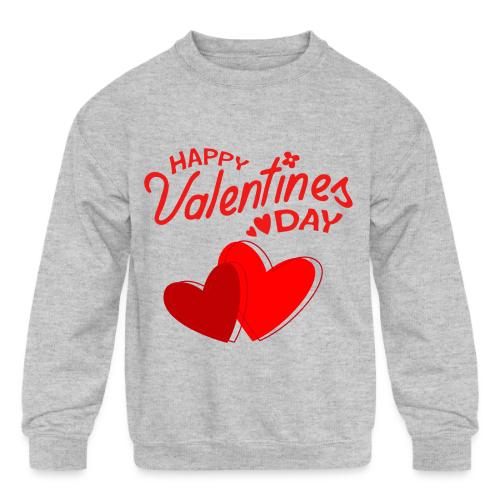 Heart design, Love, Valentine's Day, February 14 - Kids' Crewneck Sweatshirt