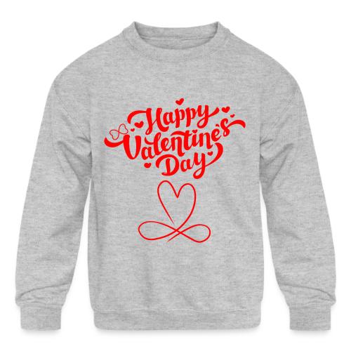 Valentine's Day Designs of Love and Infinity. - Kids' Crewneck Sweatshirt