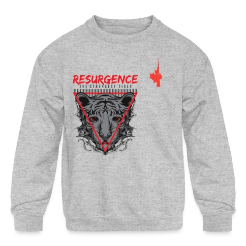 Resurgence The Strongest Tiger Design By KlubNocny - Kids' Crewneck Sweatshirt