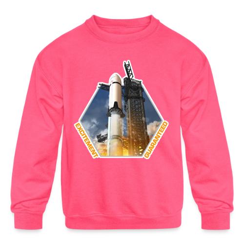 Starship HLS - Excitement Guaranteed - Kids' Crewneck Sweatshirt