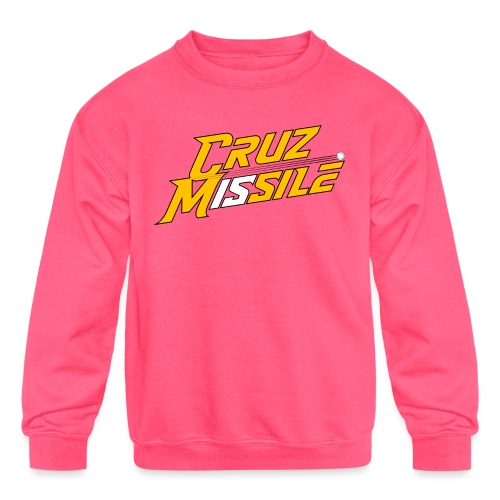 Cruz Missile (on light) - Kids' Crewneck Sweatshirt