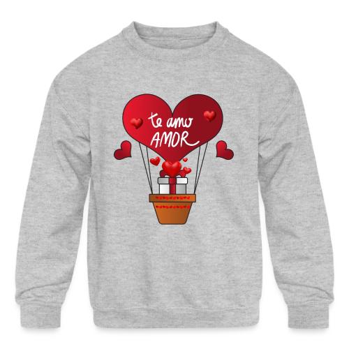 Fashion Valentine's Day Hearts, Gifts February 14 - Kids' Crewneck Sweatshirt