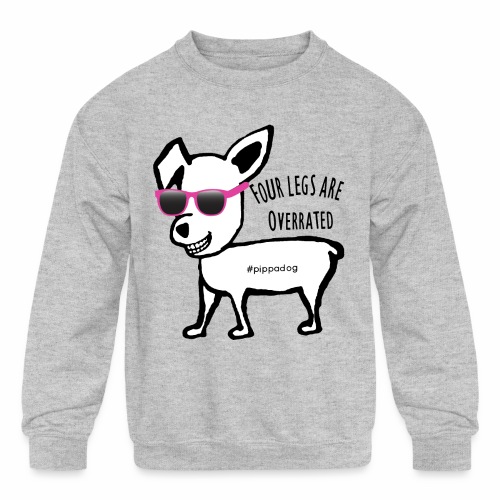Pippa Pink Glasses - Kids' Crewneck Sweatshirt