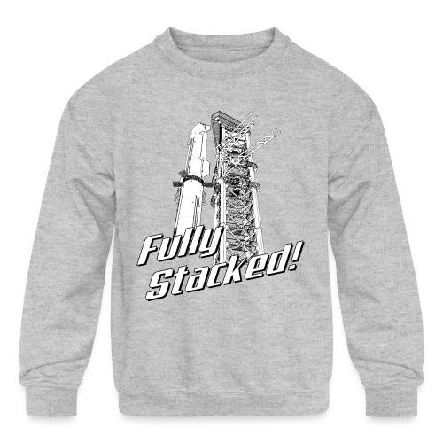 Fully Stacked - Kids' Crewneck Sweatshirt