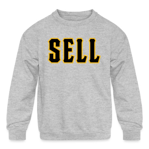 Sell (on light) - Kids' Crewneck Sweatshirt