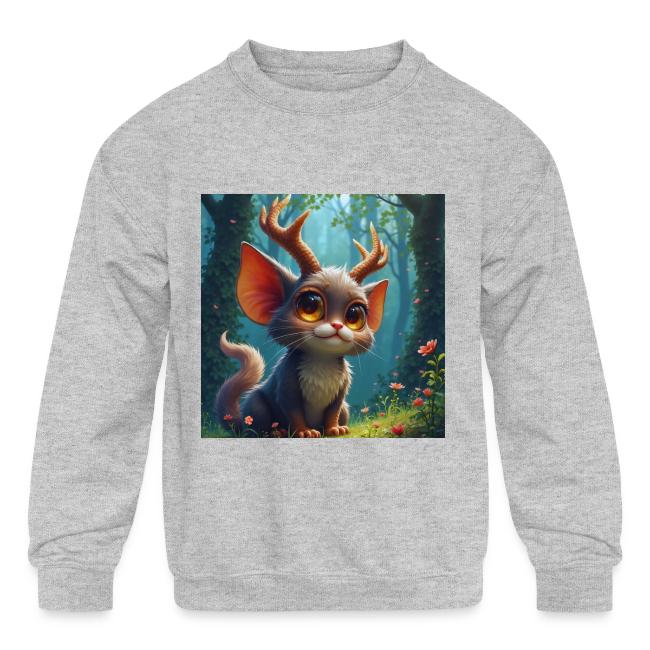 Magical Forest Creature with Deer Horns