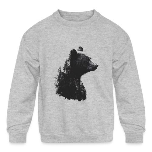 Forest Within the Bear - Kids' Crewneck Sweatshirt