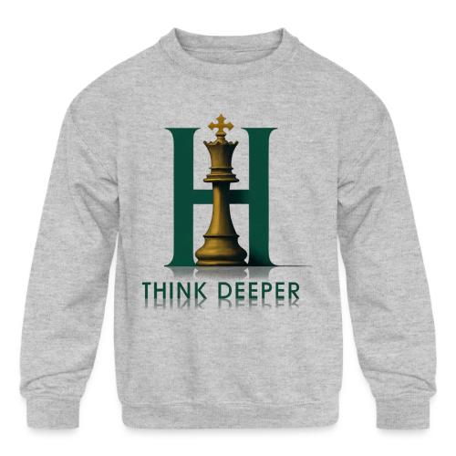 ThinkDeeperNow - Kids' Crewneck Sweatshirt