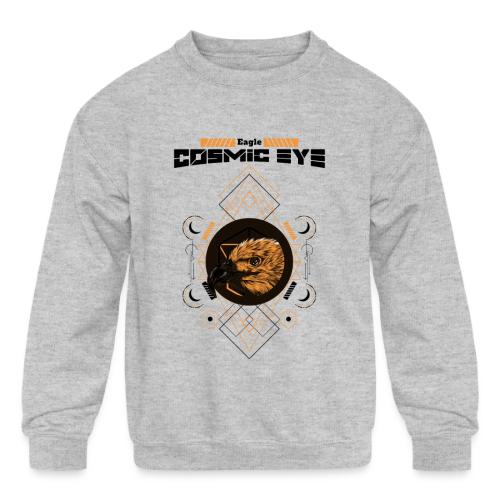 Eagle Cosmic Eye - Kids' Crewneck Sweatshirt