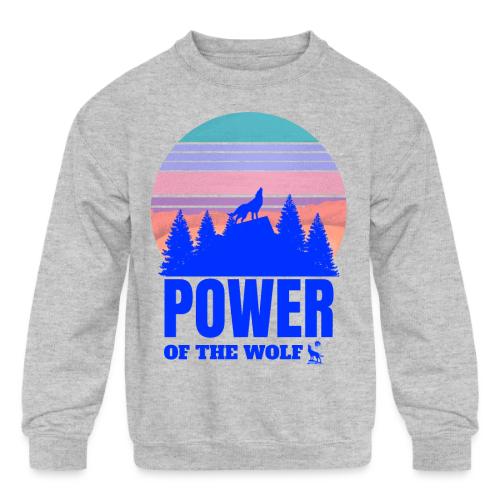 Power Of The Wolf - Kids' Crewneck Sweatshirt