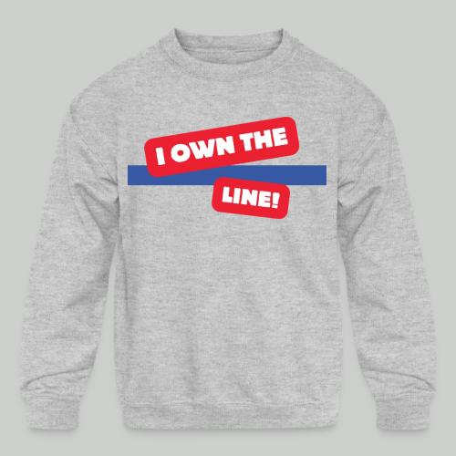 I OWN THE BLUE LINE - Kids' Crewneck Sweatshirt