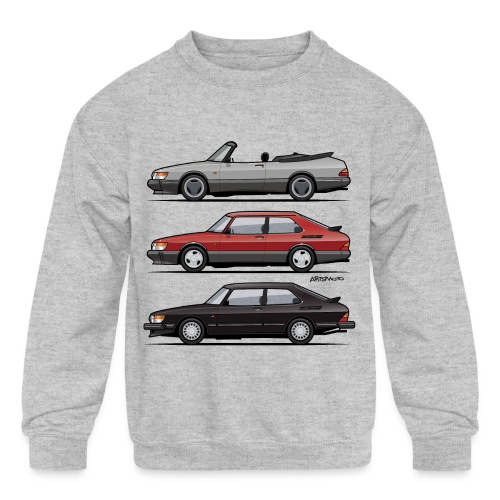 Saab 900 Turbo Trio - Kids' Crewneck Sweatshirt