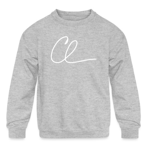 CL Signature (White) - Kids' Crewneck Sweatshirt