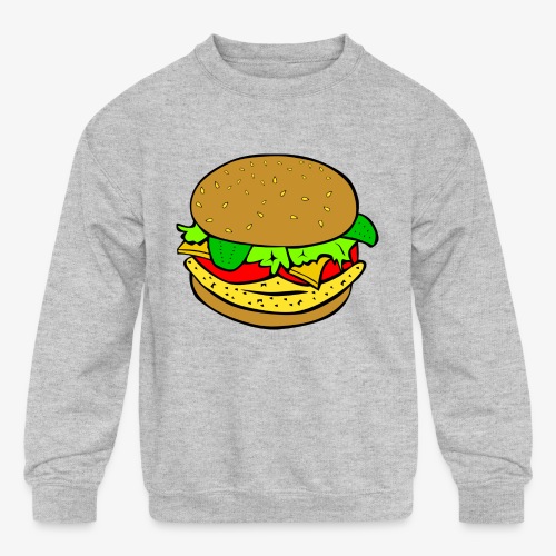 Comic Burger - Kids' Crewneck Sweatshirt
