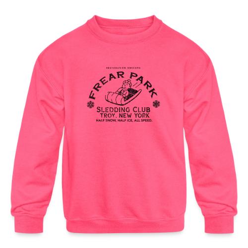 RO Frear Park Sledding Club Distressed Dark - Kids' Crewneck Sweatshirt