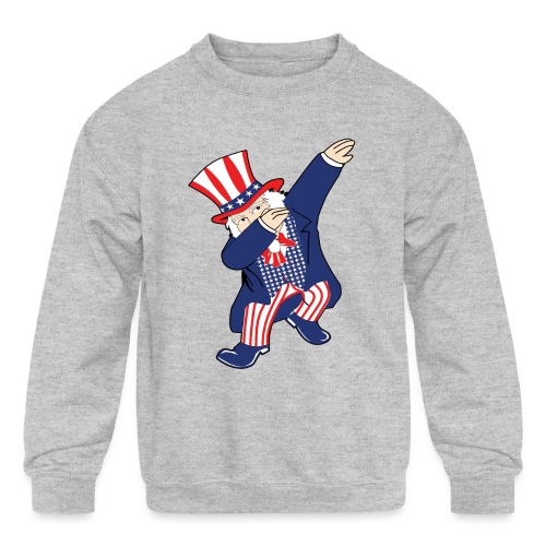Dab Uncle Sam - Kids' Crewneck Sweatshirt