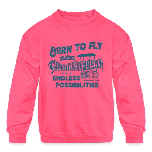 Born To Fly - Kids' Crewneck Sweatshirt