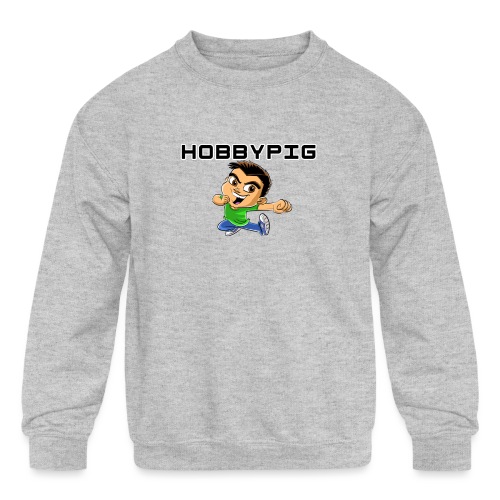 HobbyPig Cartoon - Kids' Crewneck Sweatshirt