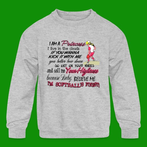 Softballs Finest - Kids' Crewneck Sweatshirt