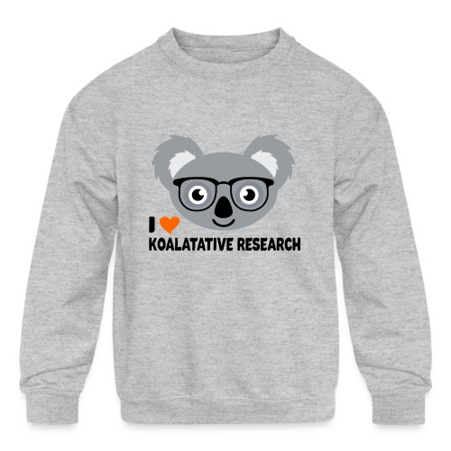 Koalatative Research - Kids' Crewneck Sweatshirt