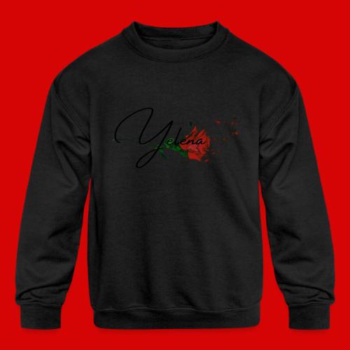 Yelena Logo 1 - Kids' Crewneck Sweatshirt