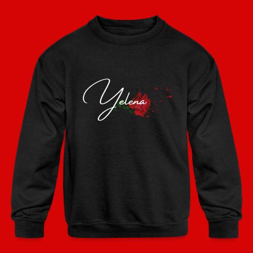 Yelena Logo 2 - Kids' Crewneck Sweatshirt
