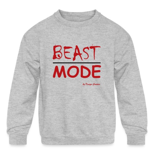 MODE, BEAST-RED - Kids' Crewneck Sweatshirt