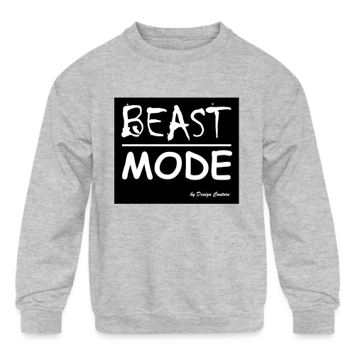 MODE, BEAST-WHITE - Kids' Crewneck Sweatshirt
