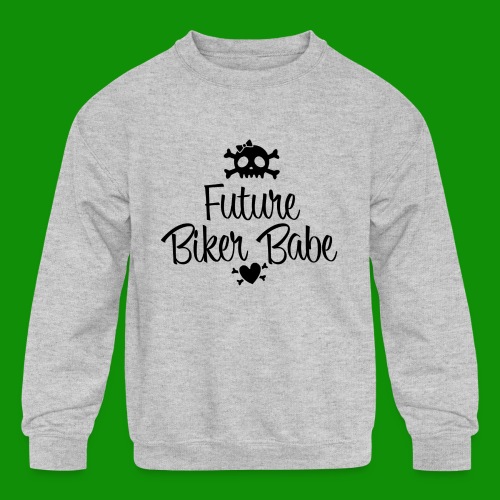 Future Biker Babe - Kids' Crewneck Sweatshirt