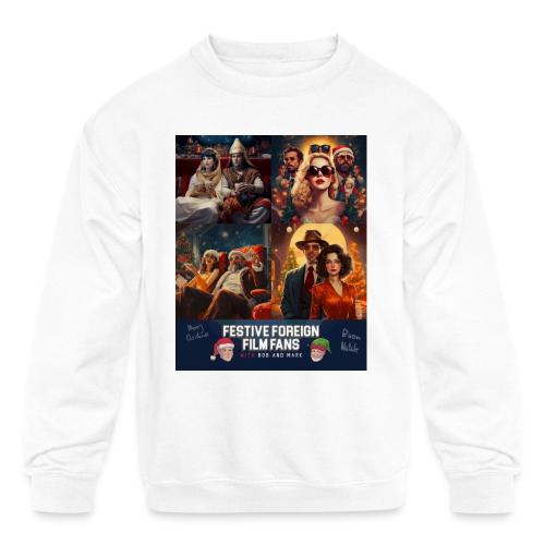 Festive Fans are Chic and Well-Travelled - Kids' Crewneck Sweatshirt