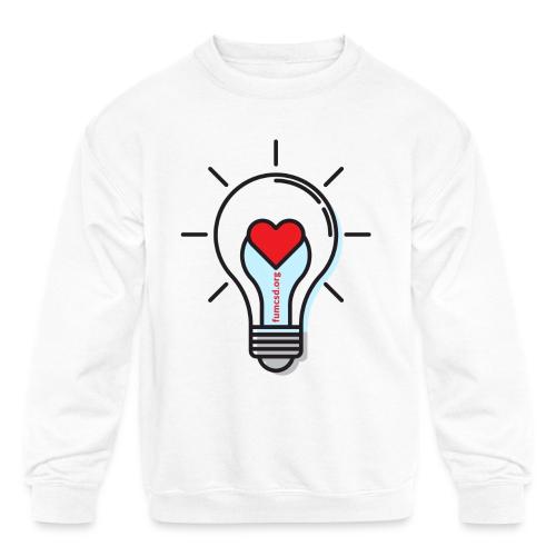 FUMCSD Heart Light Bulb - Kids' Crewneck Sweatshirt