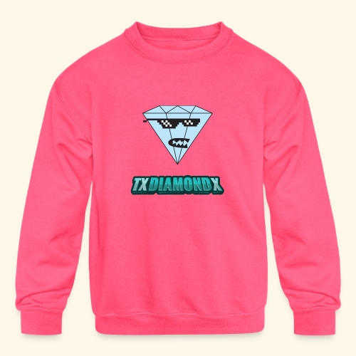 Txdiamondx Diamond Guy Logo - Kids' Crewneck Sweatshirt