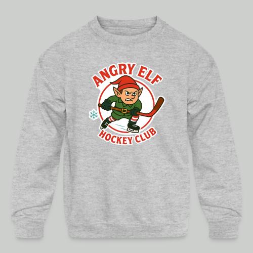 Angry Elf Hockey Club - Kids' Crewneck Sweatshirt