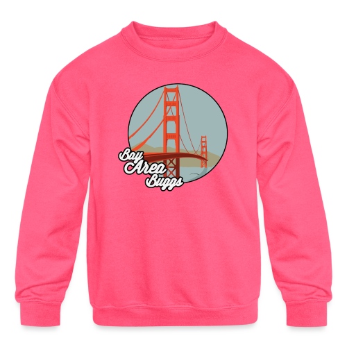 Bay Area Buggs Bridge Design - Kids' Crewneck Sweatshirt