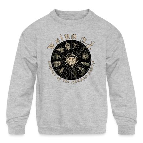 Weird NJ – Zodiac of the Garden State - Kids' Crewneck Sweatshirt