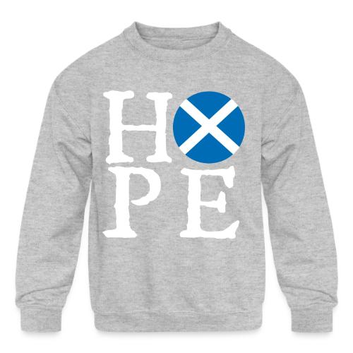 Light HOPE St A Cross - Kids' Crewneck Sweatshirt